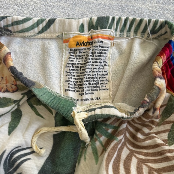 women’s VELVET TIGER AVIATOR NATION JOGGER SWEATPANTS, Size L - Picture 7 of 8